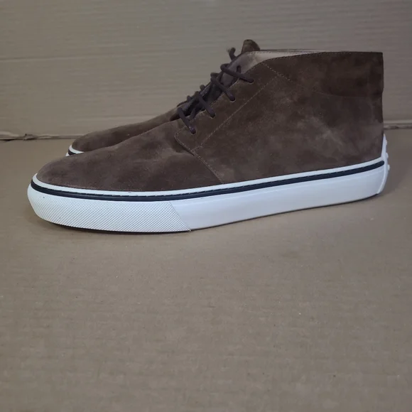 Tod's Suede Brown Desert Boot Sneaker Casual Men Sz 12 - Picture 12 of 16